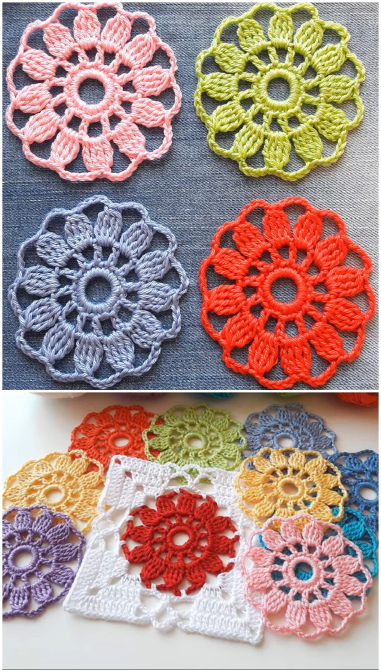 Crochet Easy Flower Motif We Love Crochet