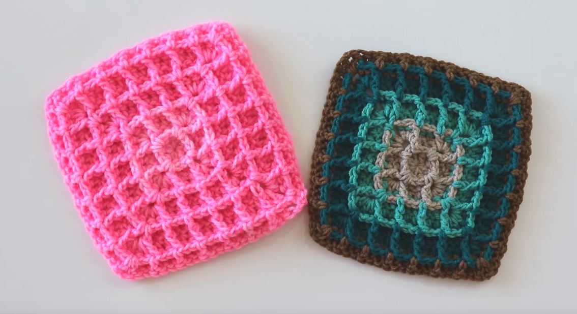 Crochet Waffle Stitch Square We Love Crochet