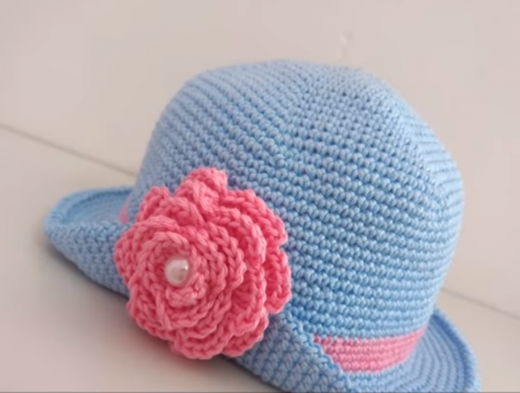 How To Crochet Beautiful Hat With Flower We Love Crochet