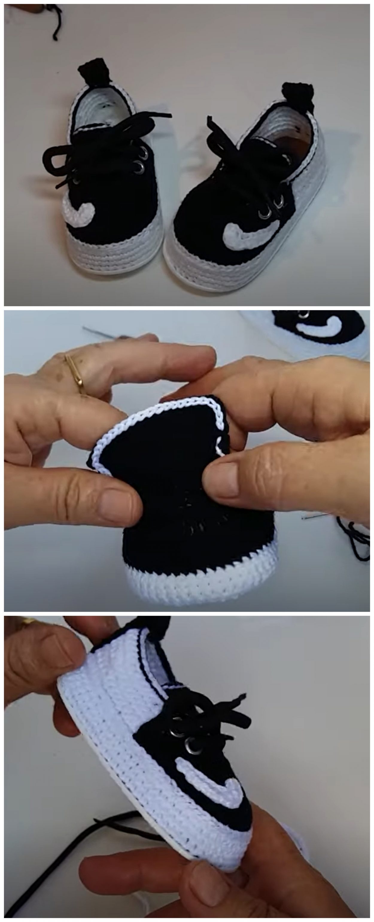 Crochet Tennis Nike Shoes For Baby We Love Crochet