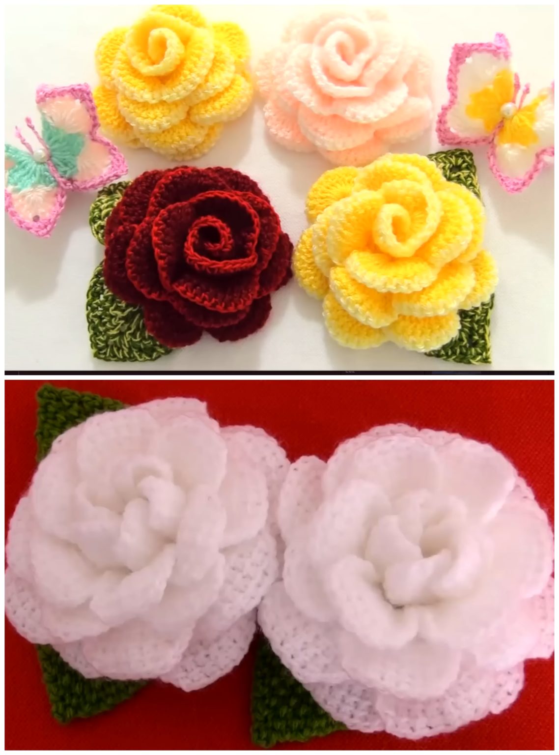Crochet Beautiful Flower Applique We Love Crochet